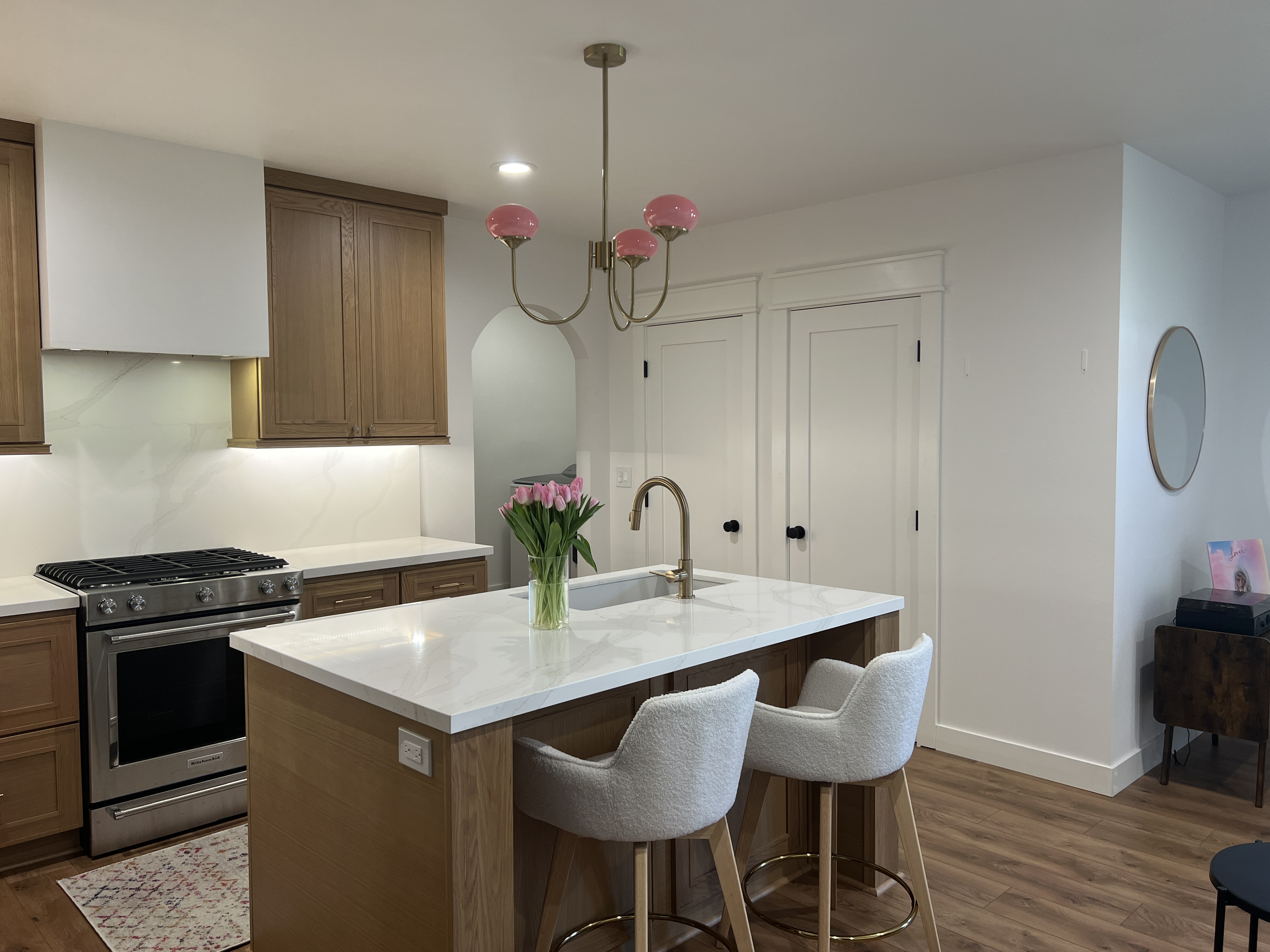 A kitchen remodel completed by Construction Station Flooring and Design
